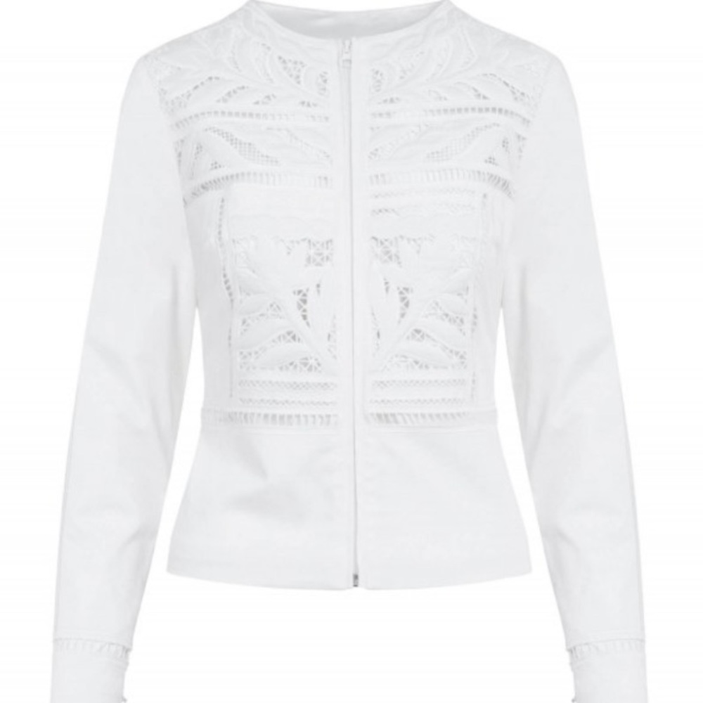 Anne Fontaine Maya White Denim Jacket